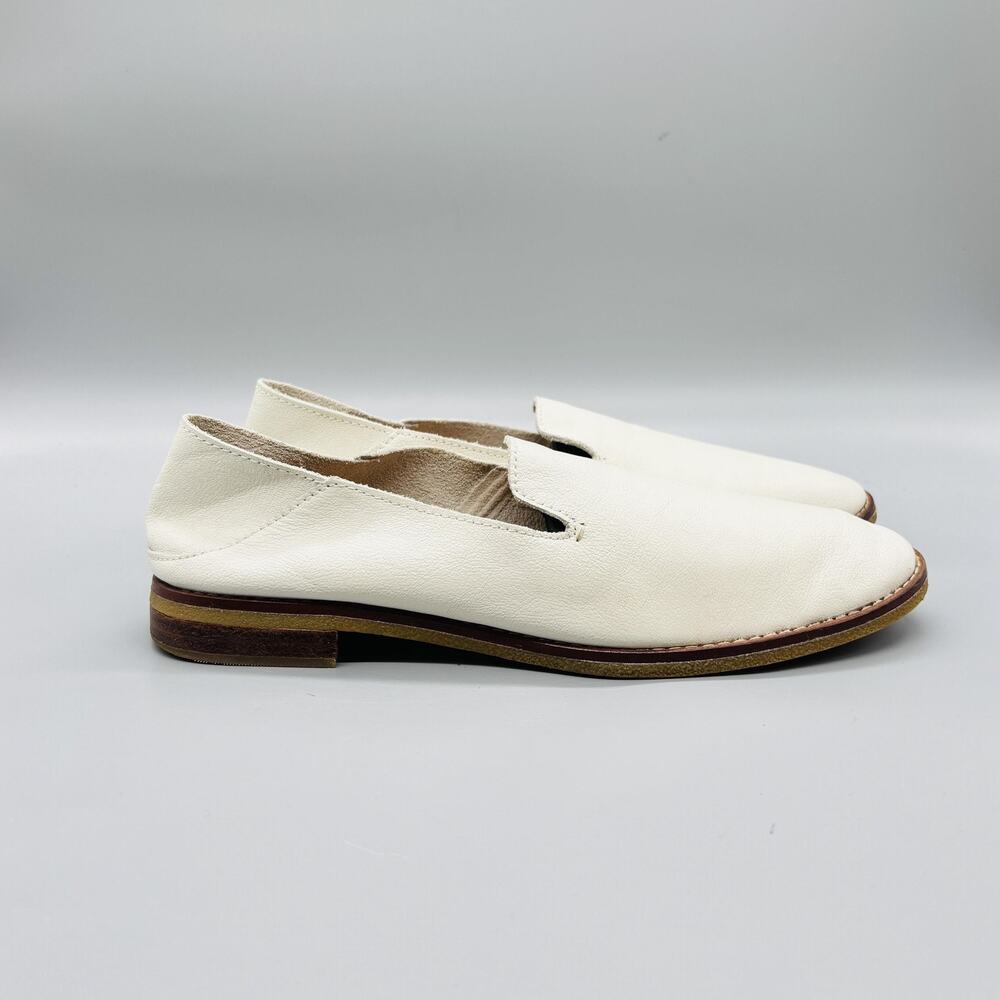 Sperry Shoes Womens 7.5 White Leather Top Sider Seaport Levy Convertible Loafer
